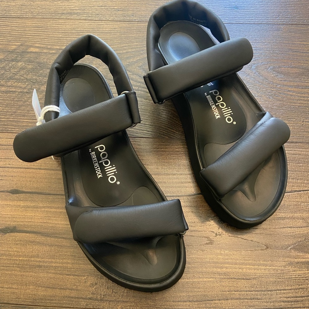 Birkenstock Papillio Black Theda Sandals Size 39